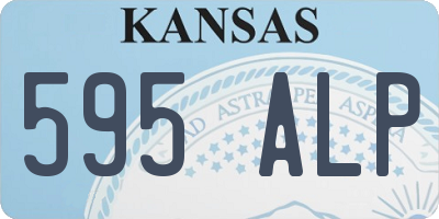 KS license plate 595ALP