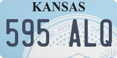 KS license plate 595ALQ