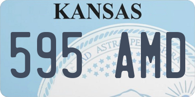 KS license plate 595AMD