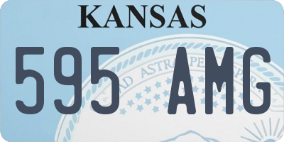 KS license plate 595AMG