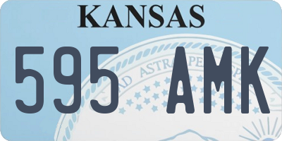 KS license plate 595AMK