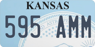 KS license plate 595AMM