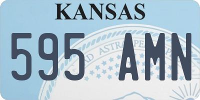KS license plate 595AMN