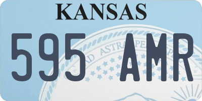 KS license plate 595AMR