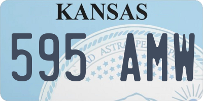 KS license plate 595AMW