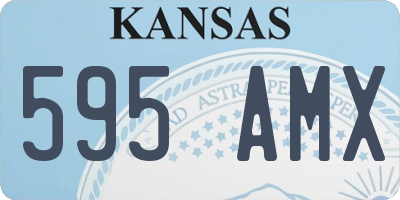 KS license plate 595AMX