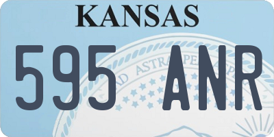 KS license plate 595ANR