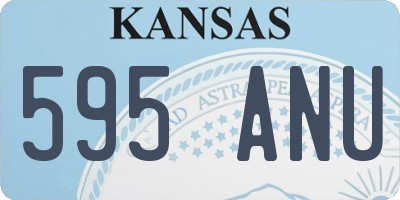 KS license plate 595ANU