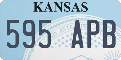 KS license plate 595APB