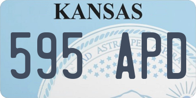 KS license plate 595APD