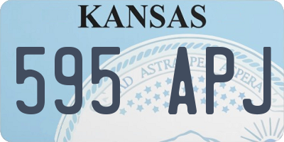 KS license plate 595APJ