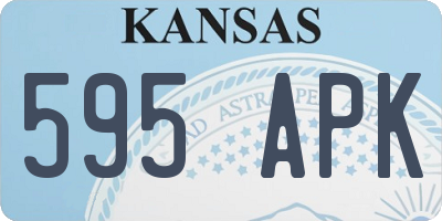 KS license plate 595APK