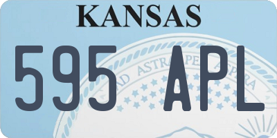 KS license plate 595APL