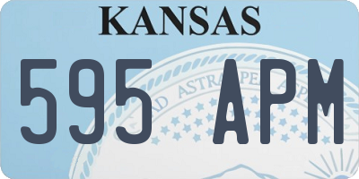 KS license plate 595APM