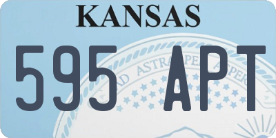 KS license plate 595APT