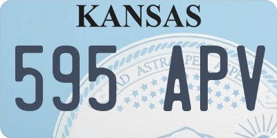 KS license plate 595APV