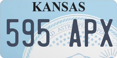 KS license plate 595APX