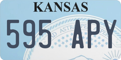 KS license plate 595APY