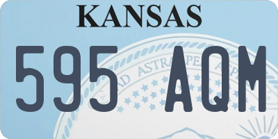 KS license plate 595AQM