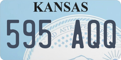 KS license plate 595AQQ