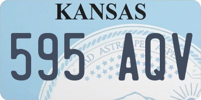 KS license plate 595AQV