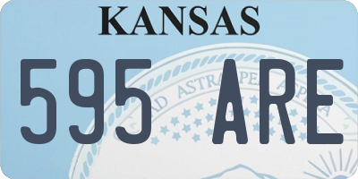 KS license plate 595ARE