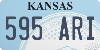 KS license plate 595ARI