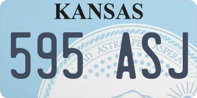 KS license plate 595ASJ