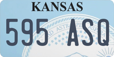 KS license plate 595ASQ
