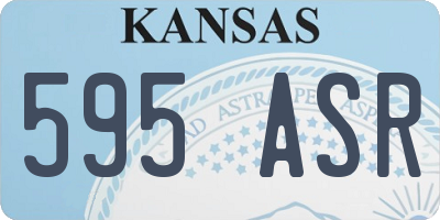 KS license plate 595ASR