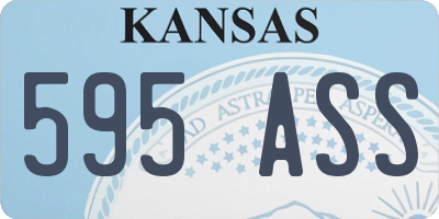 KS license plate 595ASS