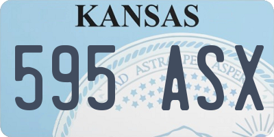 KS license plate 595ASX