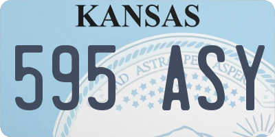 KS license plate 595ASY