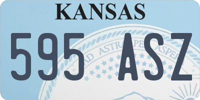 KS license plate 595ASZ