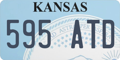 KS license plate 595ATD