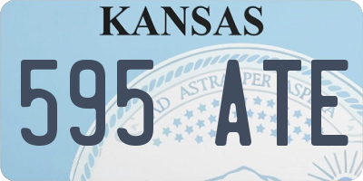 KS license plate 595ATE