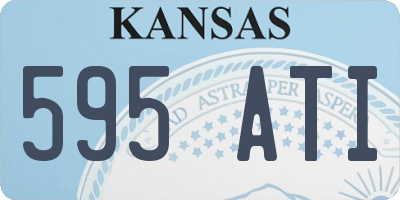 KS license plate 595ATI