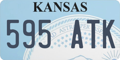 KS license plate 595ATK