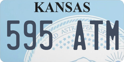 KS license plate 595ATM