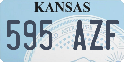 KS license plate 595AZF