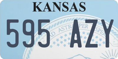 KS license plate 595AZY