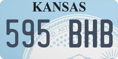 KS license plate 595BHB