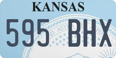 KS license plate 595BHX
