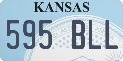KS license plate 595BLL