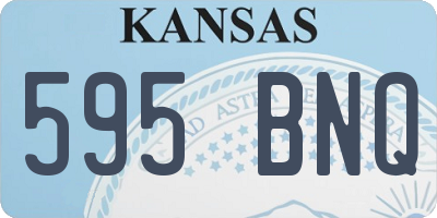 KS license plate 595BNQ