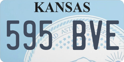 KS license plate 595BVE