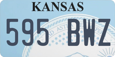 KS license plate 595BWZ