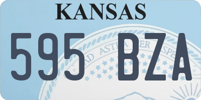 KS license plate 595BZA