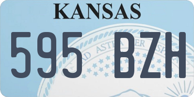 KS license plate 595BZH