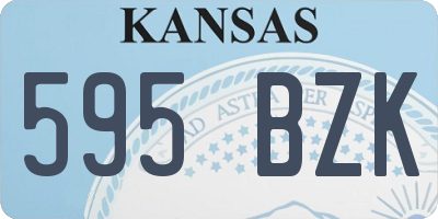 KS license plate 595BZK